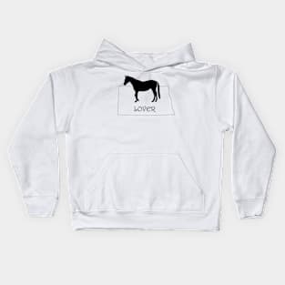 North Dakota Horse Lover Gift Kids Hoodie